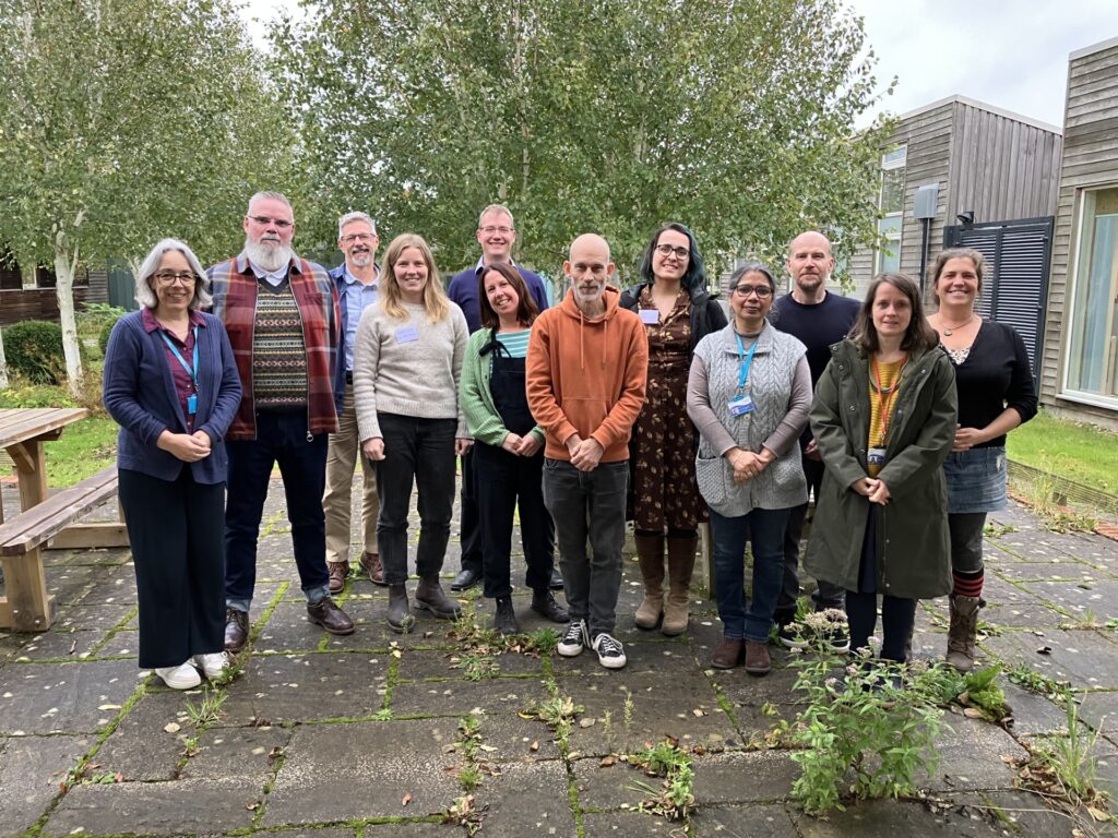 Image of some of the P4G project team at the Coventry University Centre for Agroecology, Water and Resilience