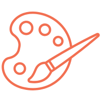 Paintbrush and palette