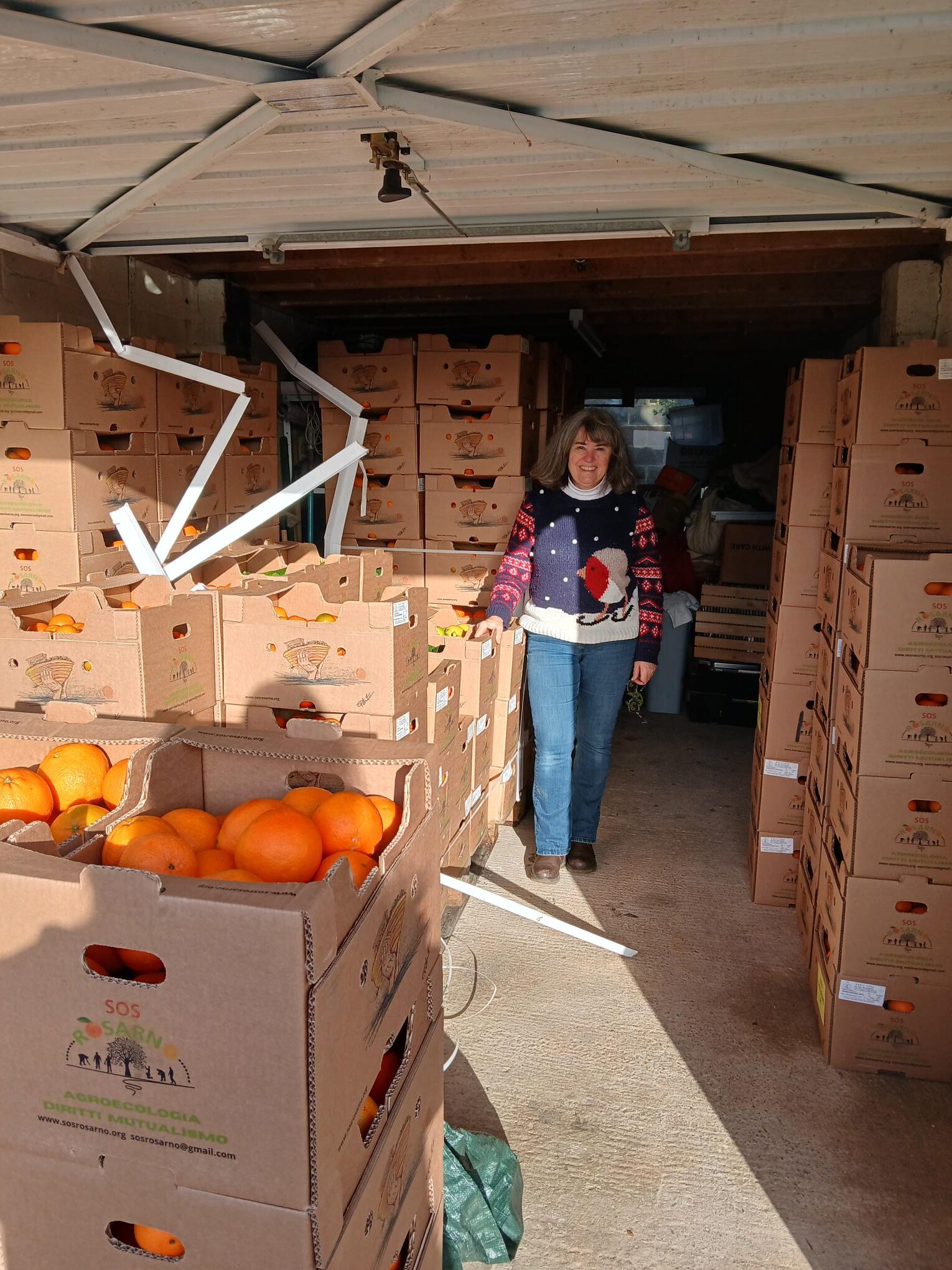 Oranges for Justice in transit